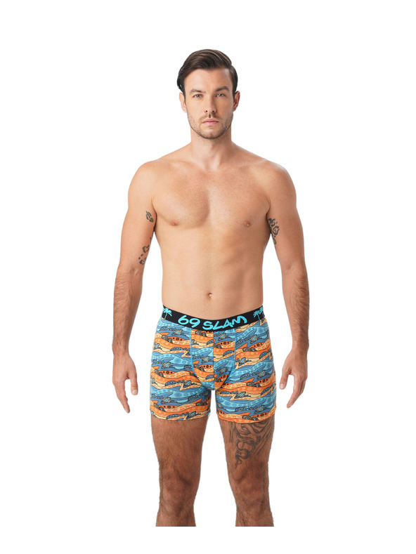 69slam Pánske boxerky 69SLAM hip bamboo WEIRD BLOCK ELIJAH