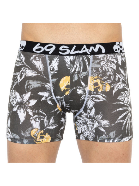 69slam Pánske boxerky 69SLAM fit bamboo wild garden