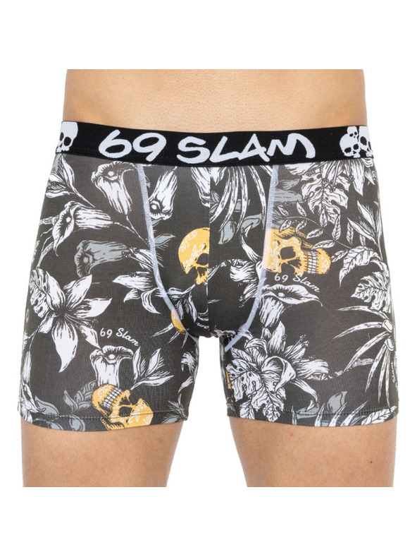 69slam Pánske boxerky 69SLAM fit bamboo wild garden