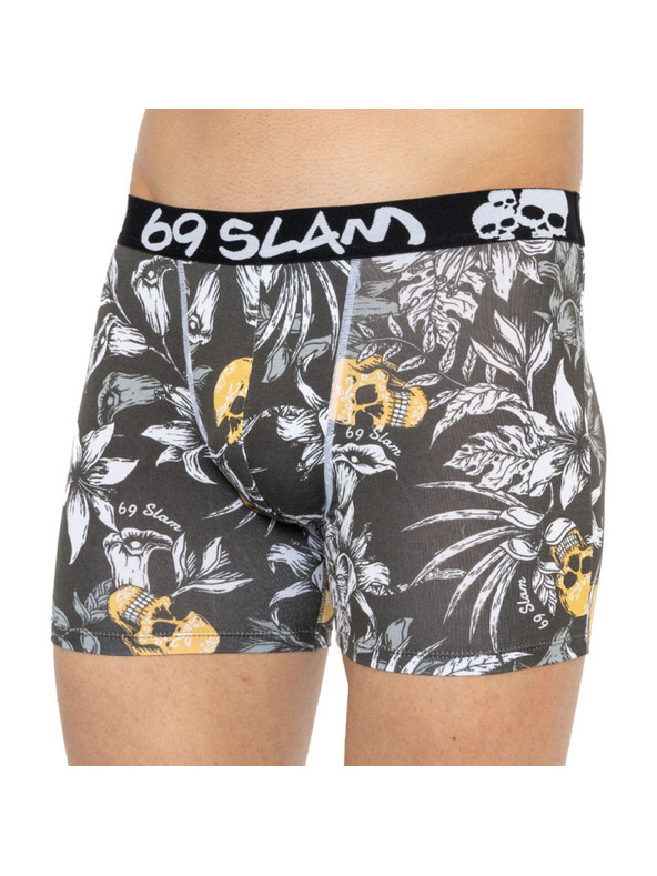 69slam Pánske boxerky 69SLAM fit bamboo wild garden