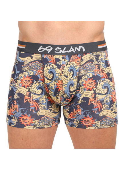 69slam Pánske boxerky 69SLAM fit bamboo ANCIENT WAVES GILBERT