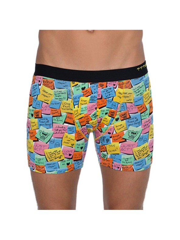 69slam Pánske boxerky 69SLAM Fit Bamboo Post It