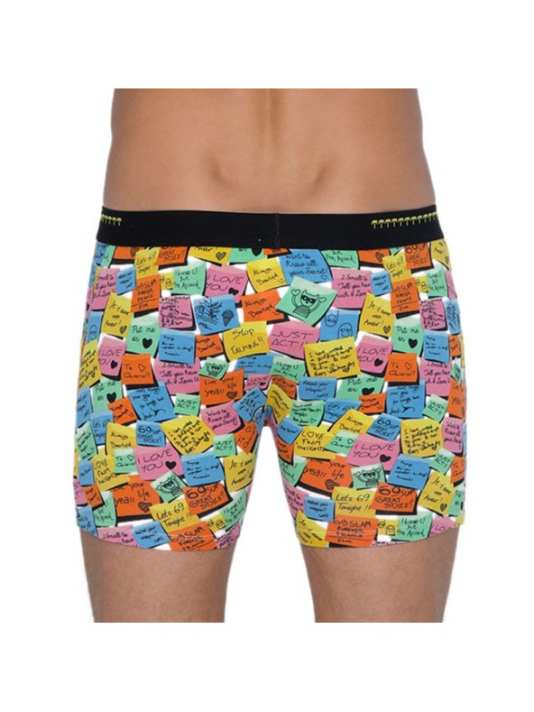 69slam Pánske boxerky 69SLAM Fit Bamboo Post It