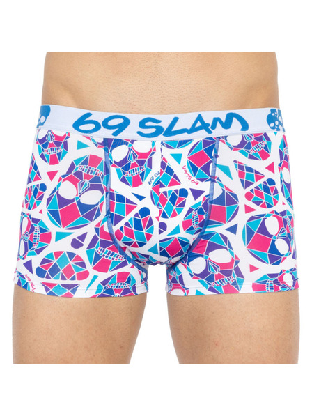 69slam Pánske boxerky 69SLAM hip skullmond white