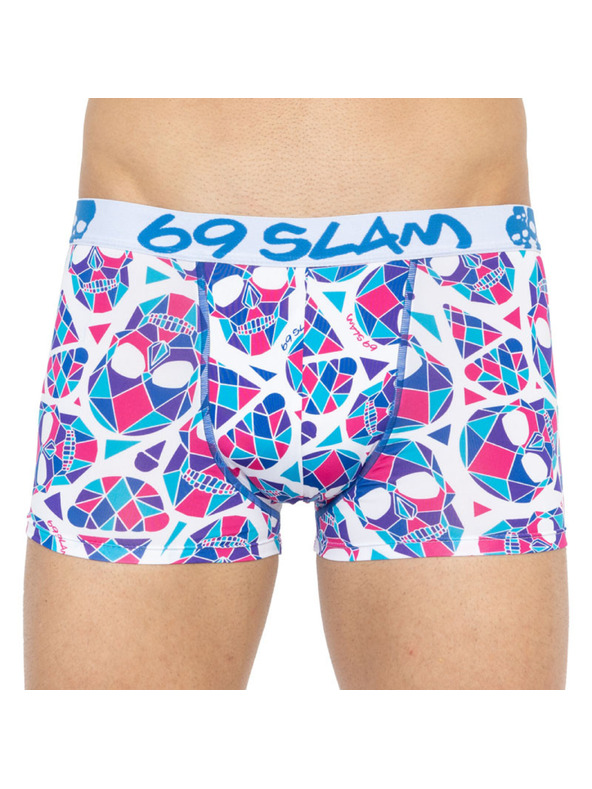 69slam Pánske boxerky 69SLAM hip skullmond white