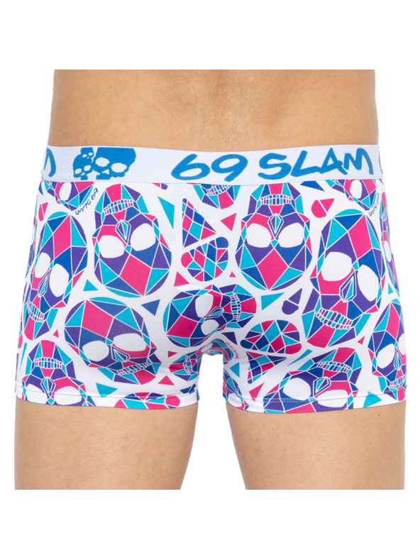69slam Pánske boxerky 69SLAM hip skullmond white