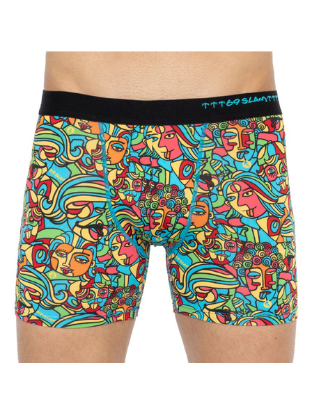 69slam Pánske boxerky 69SLAM fit cubism mock