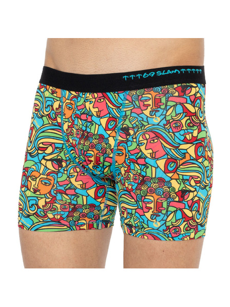 69slam Pánske boxerky 69SLAM fit cubism mock