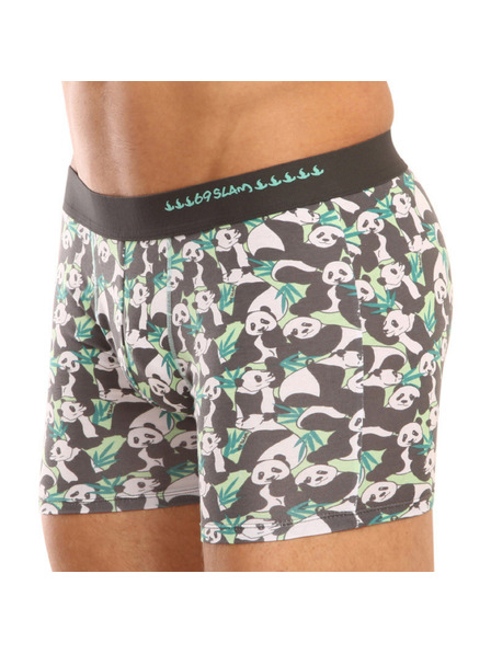 69slam Pánske boxerky 69SLAM fit bamboo panda boo