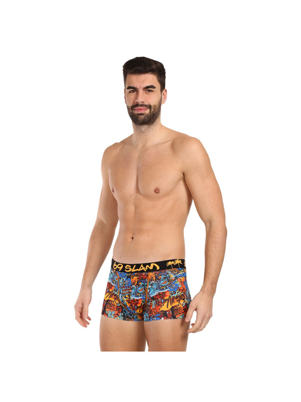 69slam Pánske boxerky 69SLAM hip Grafitty mason