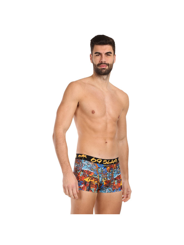 69slam Pánske boxerky 69SLAM hip Grafitty mason