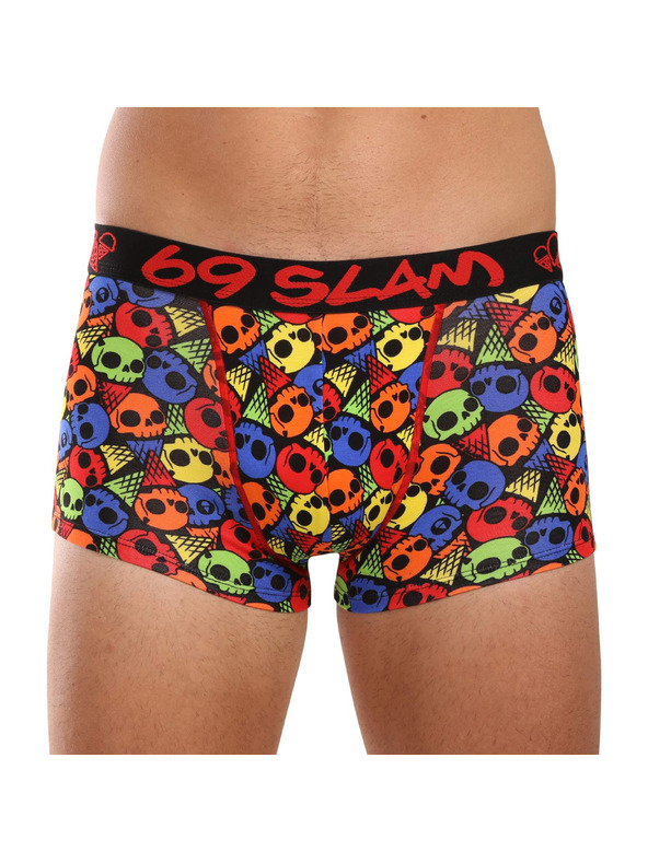 69slam Pánske boxerky 69SLAM hip bamboo SKULL CONE