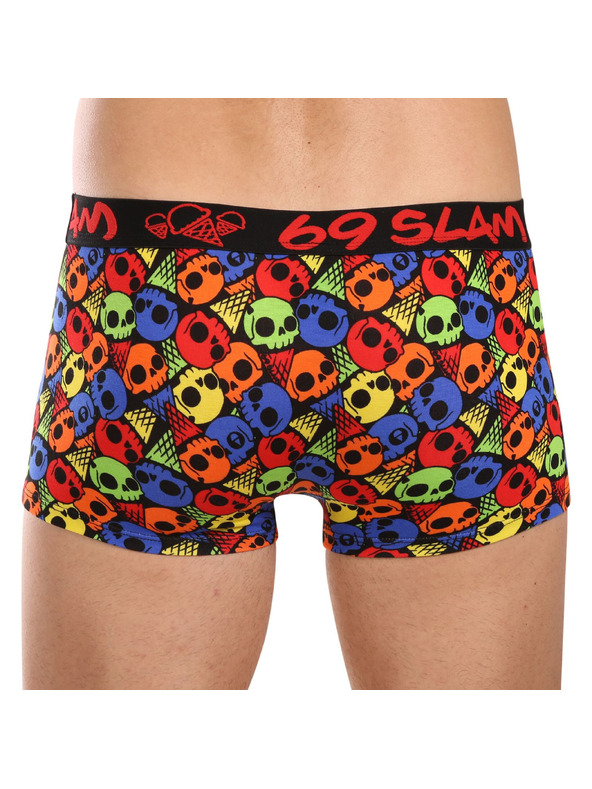 69slam Pánske boxerky 69SLAM hip bamboo SKULL CONE