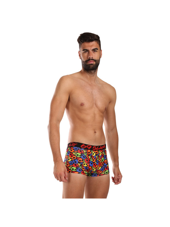 69slam Pánske boxerky 69SLAM hip bamboo SKULL CONE