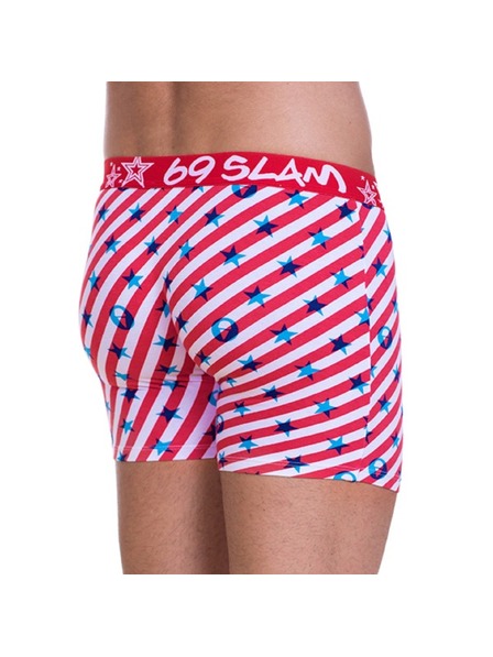 69slam Pánske boxerky 69SLAM Fit Bamboo Logo & Lines