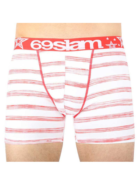 69slam Pánske boxerky 69SLAM fit stripes red