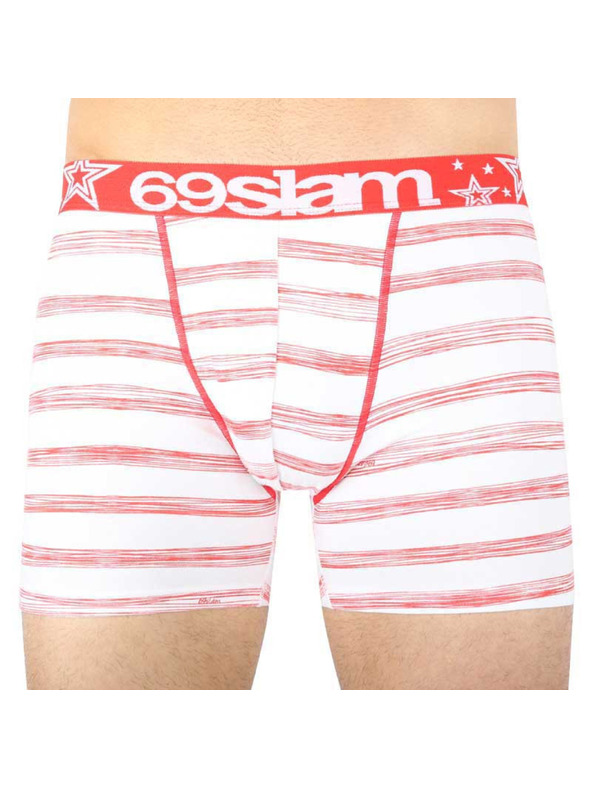 69slam Pánske boxerky 69SLAM fit stripes red