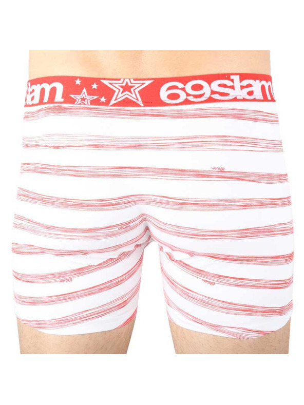 69slam Pánske boxerky 69SLAM fit stripes red
