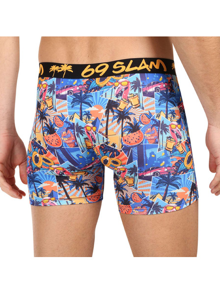 69slam Pánske boxerky 69SLAM SKULL DYLAN FITTED