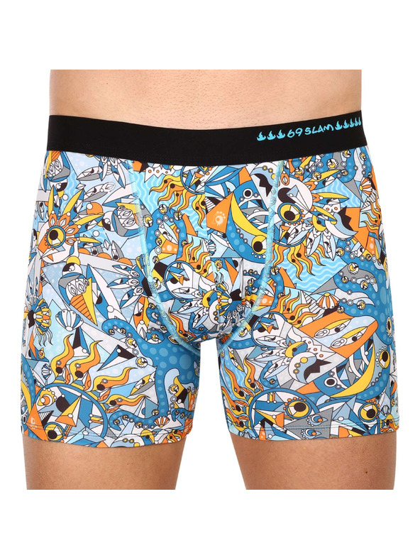 69slam Pánske boxerky 69SLAM fit exotic sea dylan