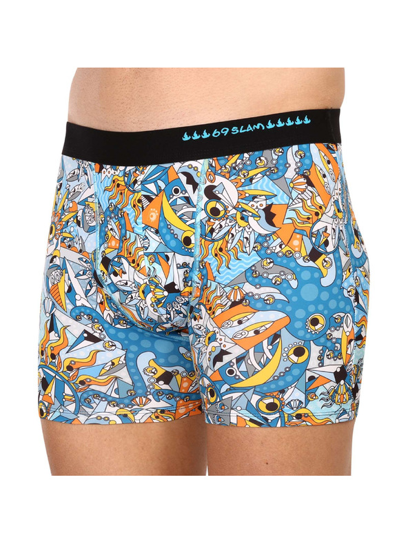 69slam Pánske boxerky 69SLAM fit exotic sea dylan