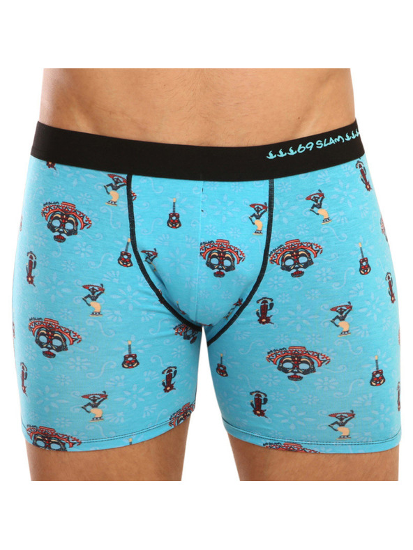 69slam Pánske boxerky 69SLAM fit bamboo day of the dead