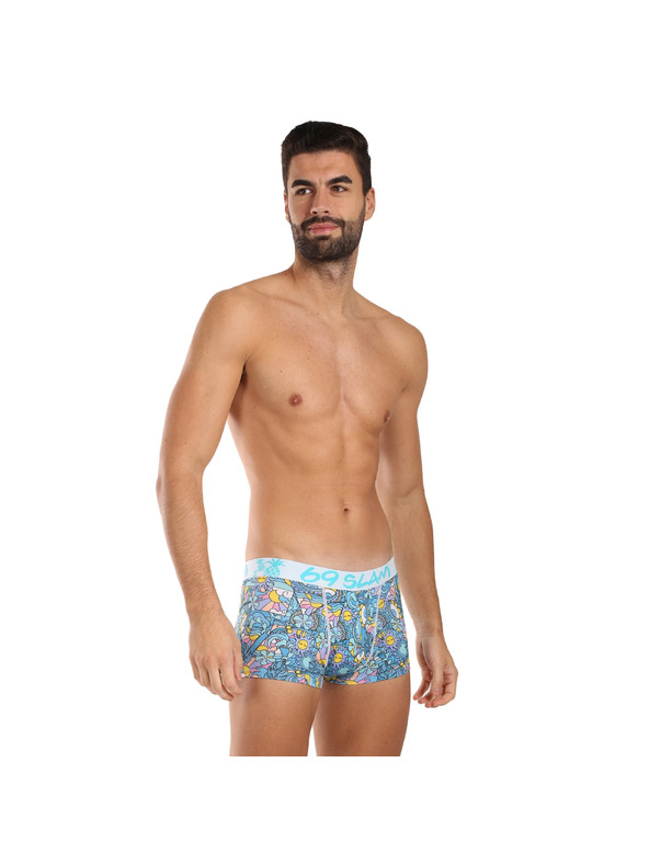 69slam Pánske boxerky 69SLAM Hip TROPICAL VISION MASON
