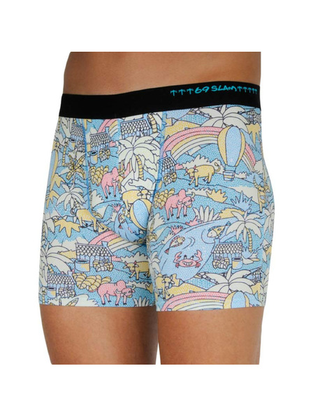 69slam Pánske boxerky 69SLAM fit mozaik field