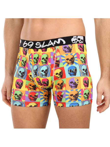 69slam Pánske boxerky 69SLAM SKULL DYLAN FITTED
