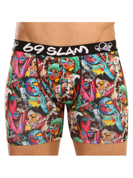 69slam Pánske boxerky 69SLAM fit pop art