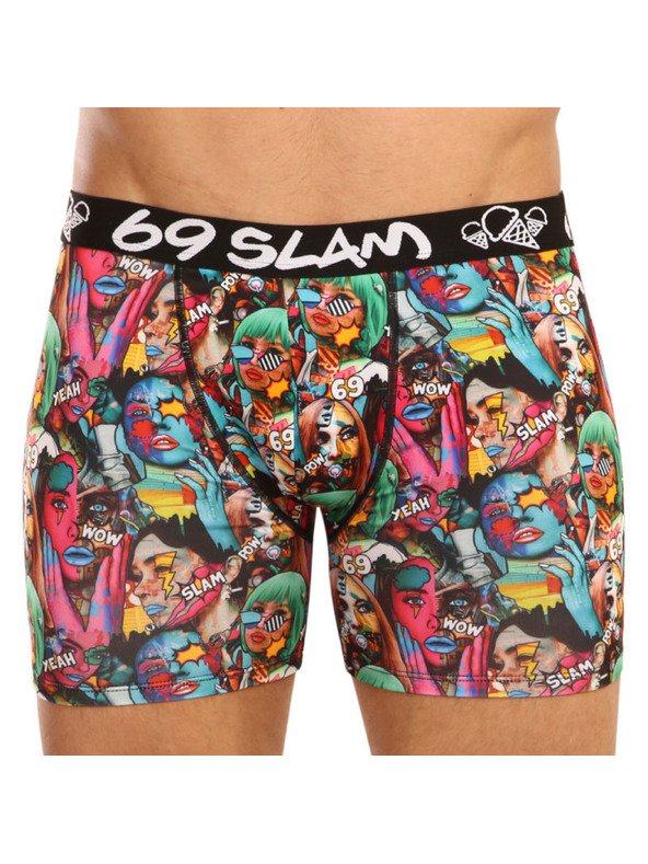 69slam Pánske boxerky 69SLAM fit pop art
