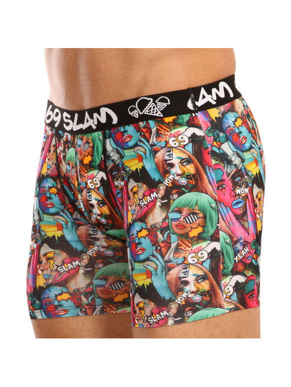 69slam Pánske boxerky 69SLAM fit pop art