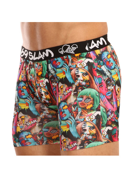 69slam Pánske boxerky 69SLAM fit pop art