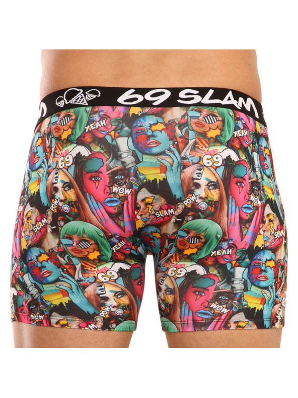 69slam Pánske boxerky 69SLAM fit pop art