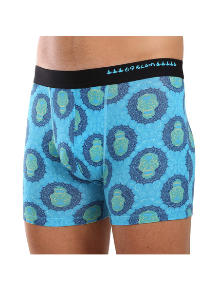 69slam Pánske boxerky 69SLAM fit bamboo SKULL MANDALA