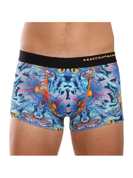 69slam Pánske boxerky 69SLAM Hip BLUE HABITAT
