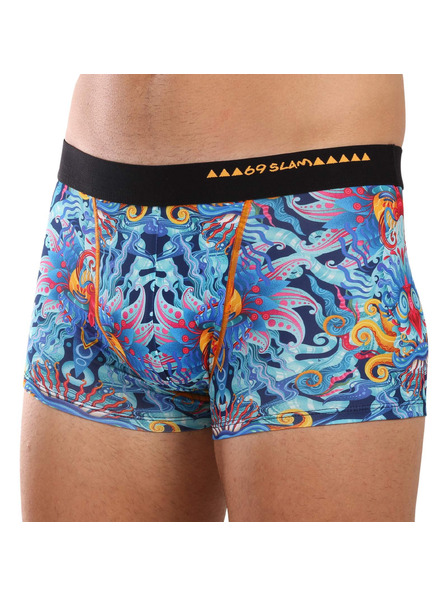 69slam Pánske boxerky 69SLAM Hip BLUE HABITAT