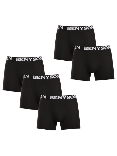 Benysøn Sada piatich - pánske boxerky Benysøn čierne