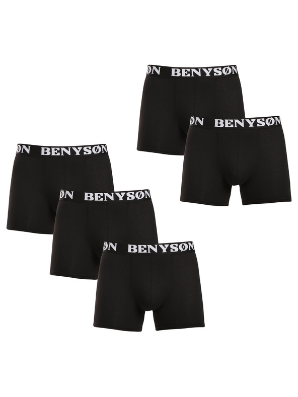 Benysøn Sada piatich - pánske boxerky Benysøn čierne