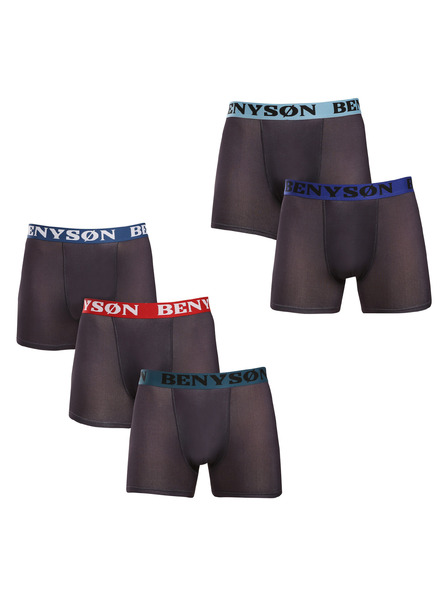 Benysøn Sada piatich - pánske boxerky Benysøn čierne