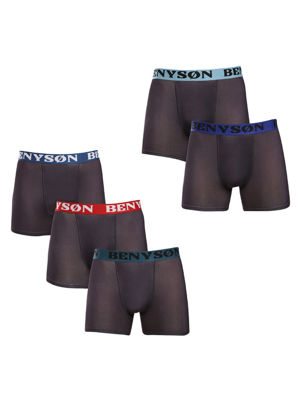 Benysøn Sada piatich - pánske boxerky Benysøn čierne