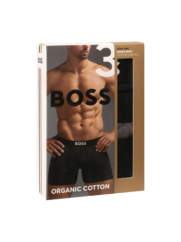 BOSS Sada troch - pánske boxerky BOSS viacfarebné