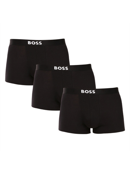 BOSS Sada troch - pánske boxerky BOSS čierne