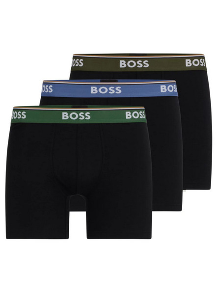 BOSS Sada troch - pánske boxerky BOSS čierne