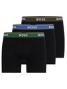 BOSS Sada troch - pánske boxerky BOSS čierne