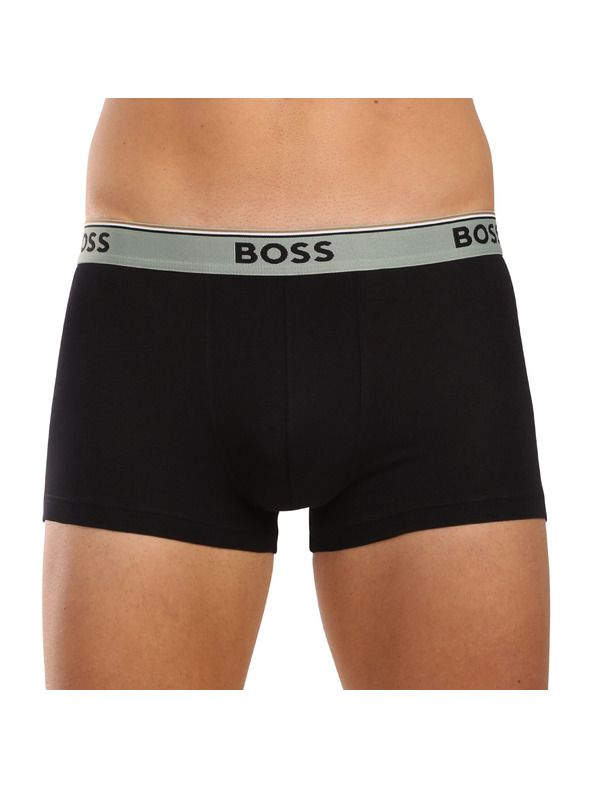 BOSS Sada troch - pánske boxerky BOSS čierne