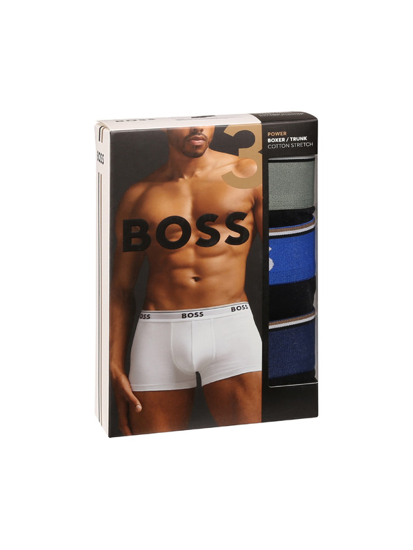 BOSS Sada troch - pánske boxerky BOSS čierne