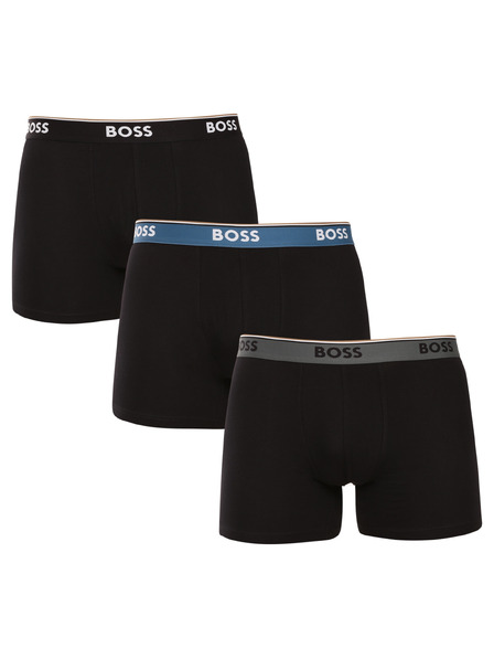 BOSS Sada troch - pánske boxerky BOSS čierne