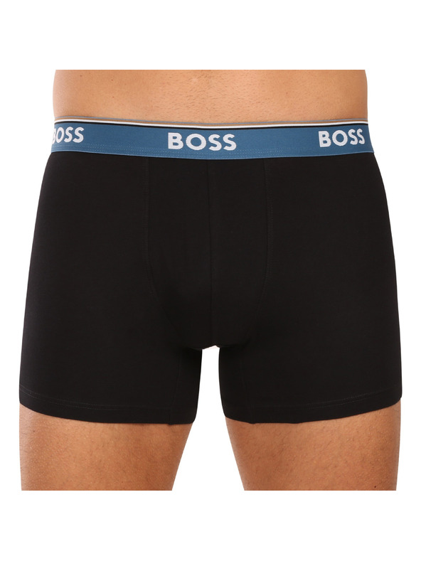 BOSS Sada troch - pánske boxerky BOSS čierne