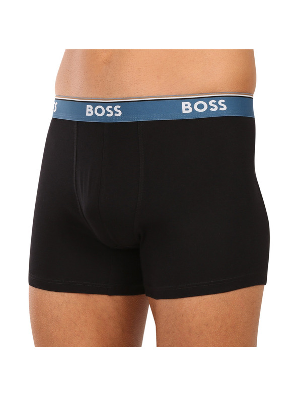 BOSS Sada troch - pánske boxerky BOSS čierne